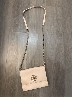 Tory Burch Blush Leather Chain-Strap Crossbody
